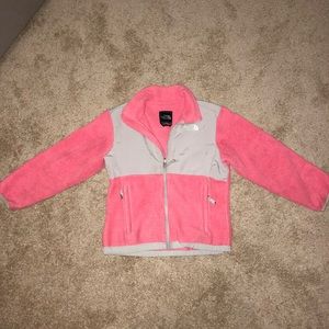 GIRLS NORTH FACE FLEECE FULL ZIP JACKET